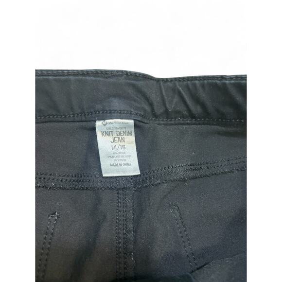 So & Members Mark Girls Black Pants Skinny Jeggings Pull On Adjustable Waist  14 - Picture 7 of 9